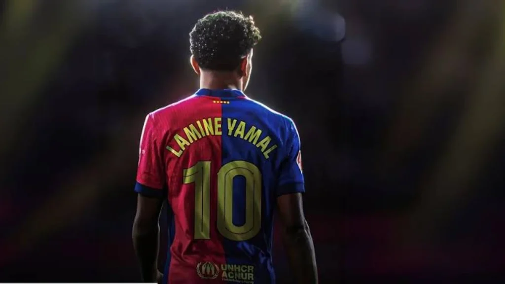 Lamine Yamal Cetak Gol Pertama dengan Nomor Punggung 10